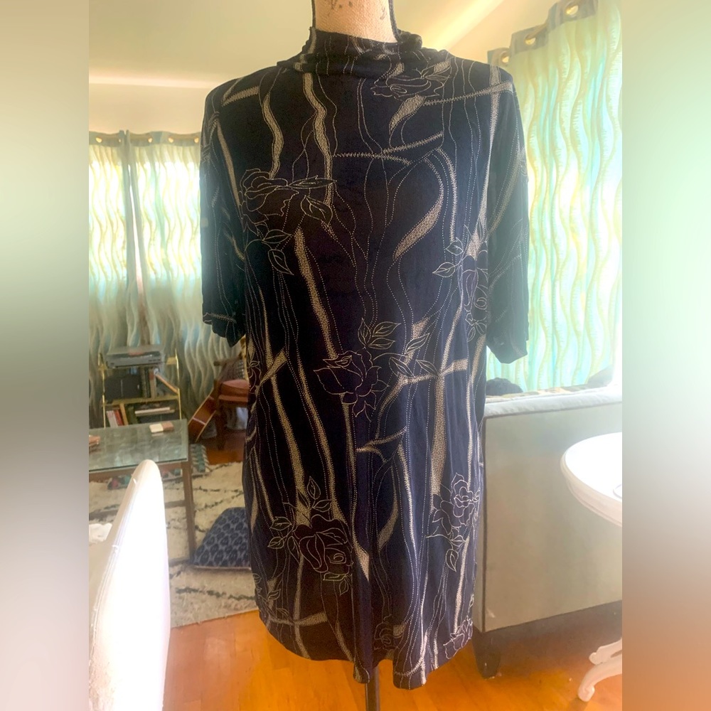 2/$30 VINTAGE High Neck Shirt Dress